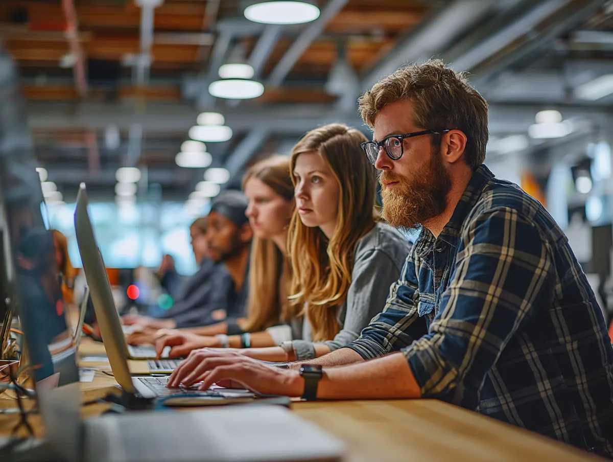 Profissional a trabalhar branding digital